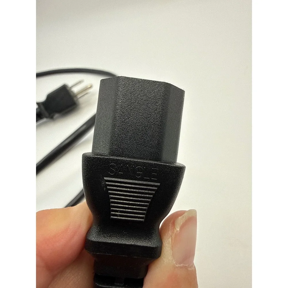 Sangle E205766 3-Prong AC Power Cord Cable 10A 125V C13 Desktop Monitor Black